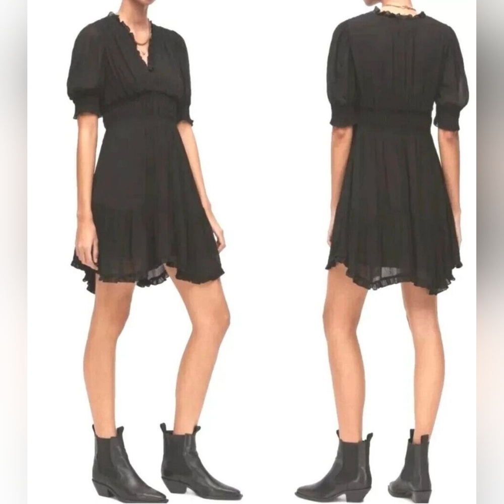 All Saints Black Mini Dress